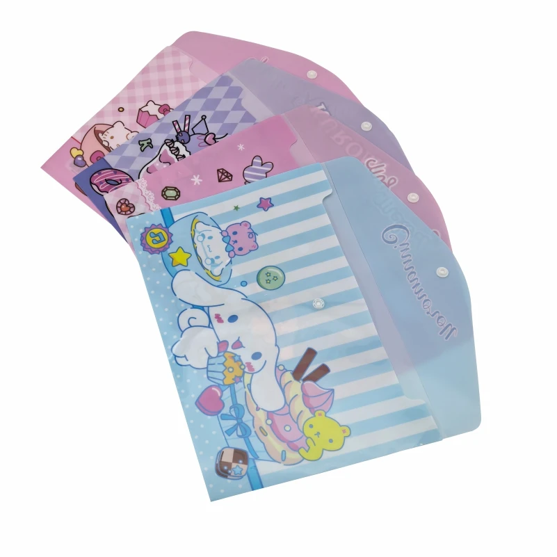 Anime Sanrio Hello Kitty Kuromi Cartoon A4 Documententas Verdikte Snap Informatietas Leuke studentenmap Tutorial opbergtas