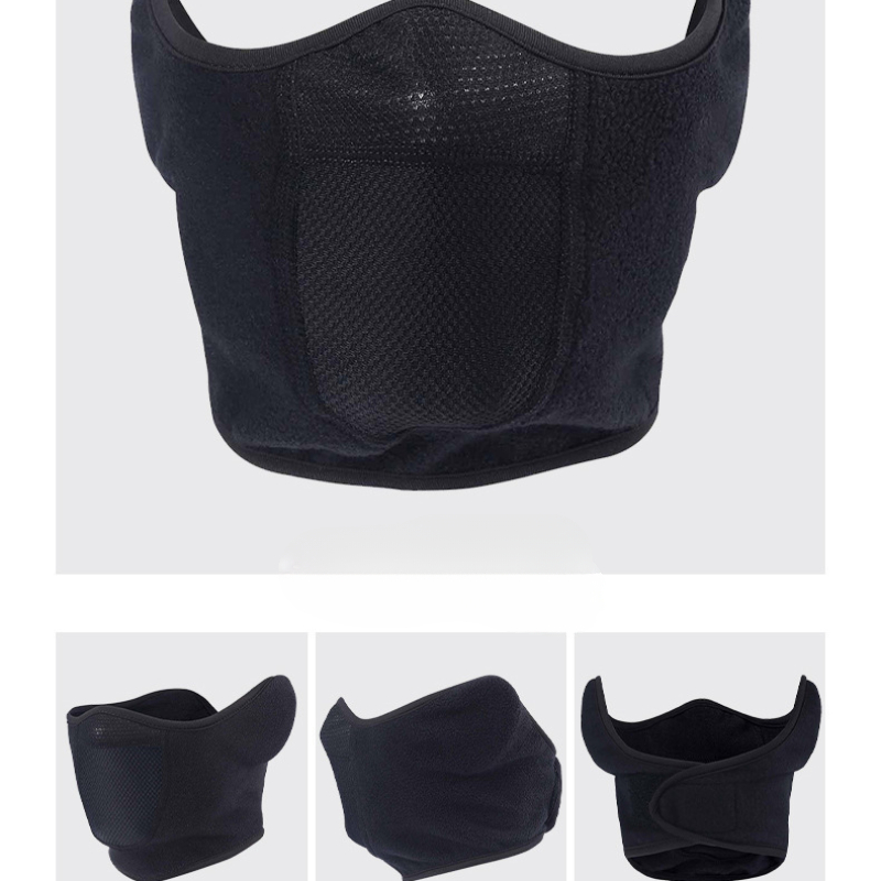 Winter Fleece motorcycle Face Mask Keep warm motocross Windproof face shield Hat Neck Warmer Helmet Balaclava Skiing Face Mask