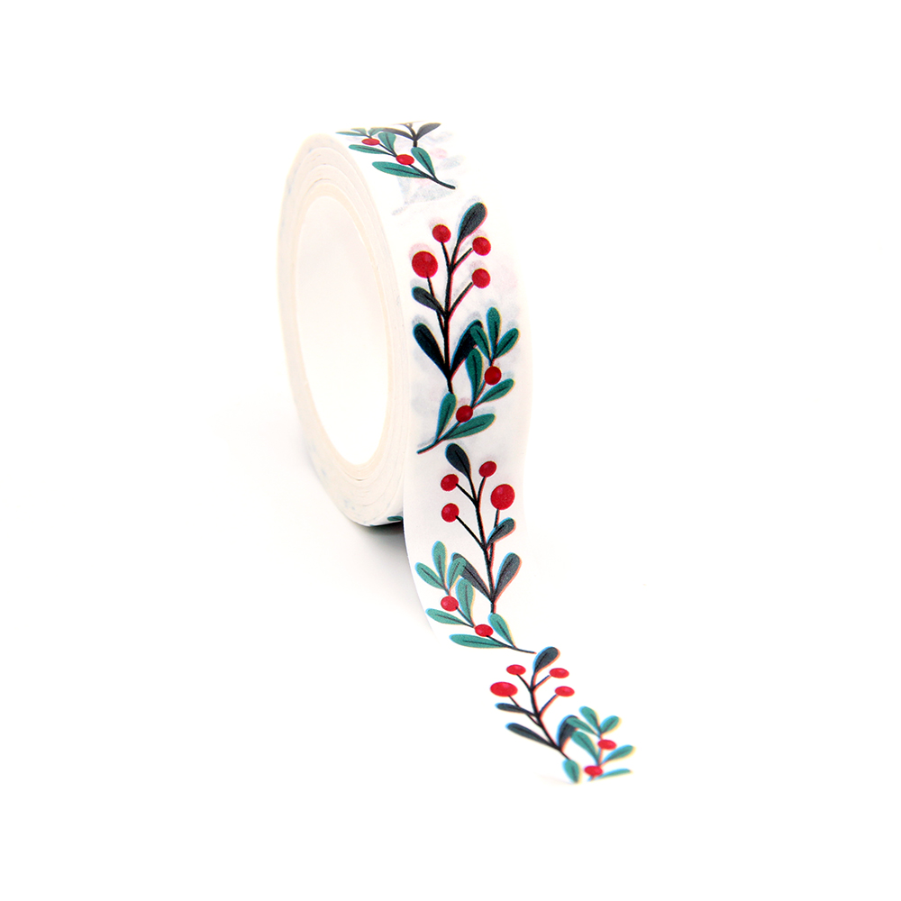 2021 Mới 1 15Mm X 10M Giáng Sinh Hoa Washi Băng Giấy Scrapbook Đắp Mặt Nạ Dán Giáng Sinh Vui Washi băng