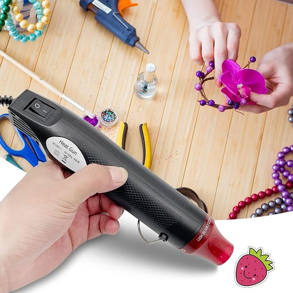 220/110V Hot Air Gun DIY Tool Heat Electric Power Tool Mini Soldering Temperature Crafts Blower with Supporting Seat Shrink