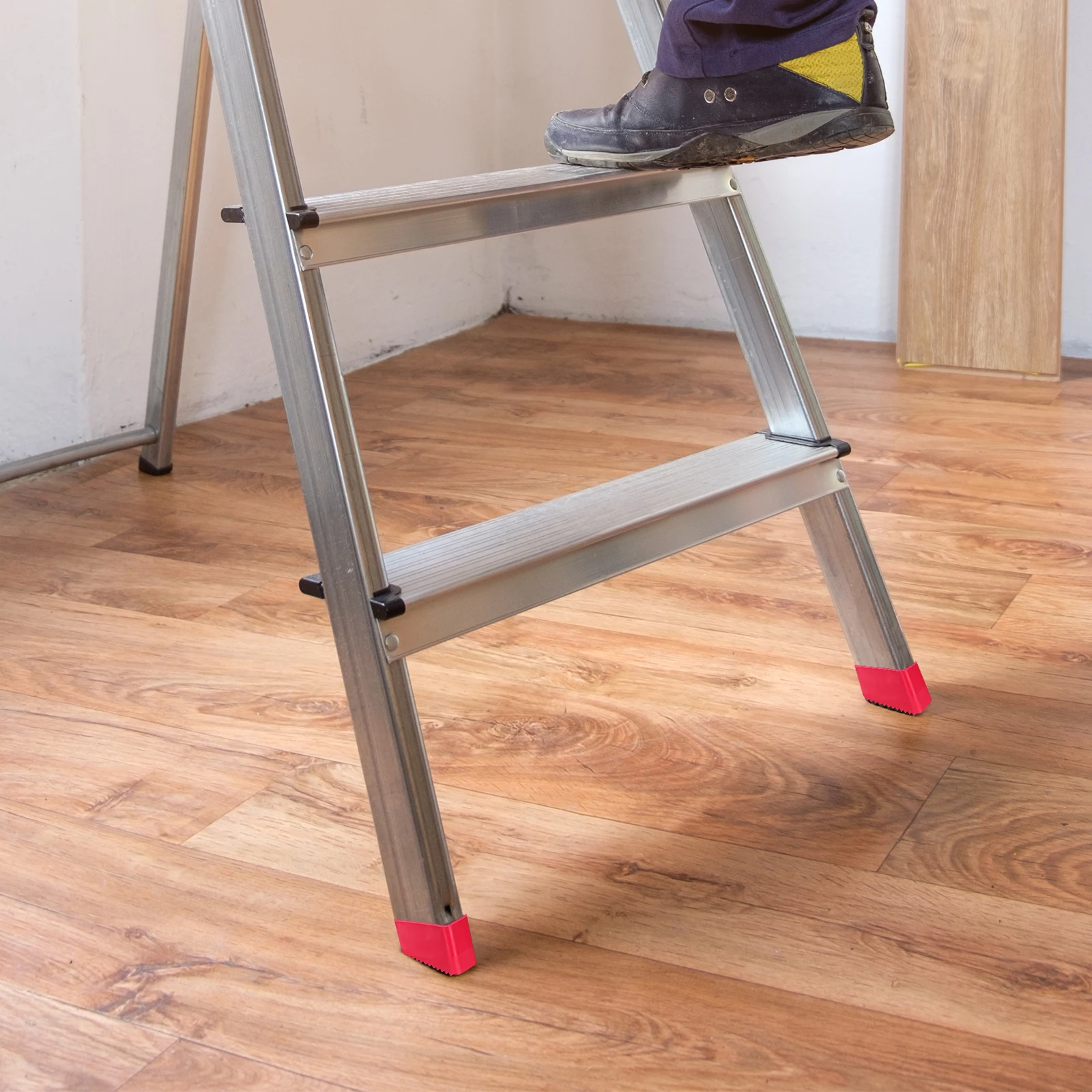 4 ชิ้นบันไดลื่นฟุต Attic เท้า Universal ยางครอบคลุมขาเฟอร์นิเจอร์ด้านล่างสําหรับ Rosy Step