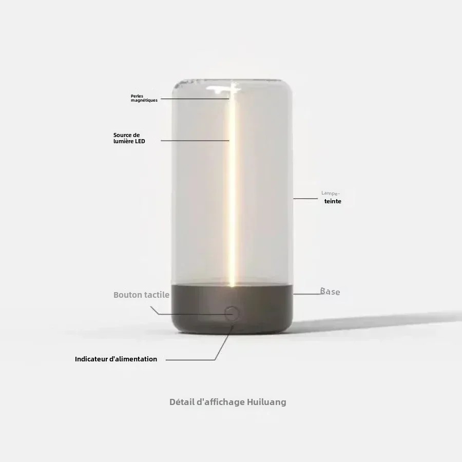 Lumière magnétique ambiante à fil quantique Portable, chargement de Type C, fonction de protection des yeux, chambre à coucher, bureau, camping, cadeau de noël