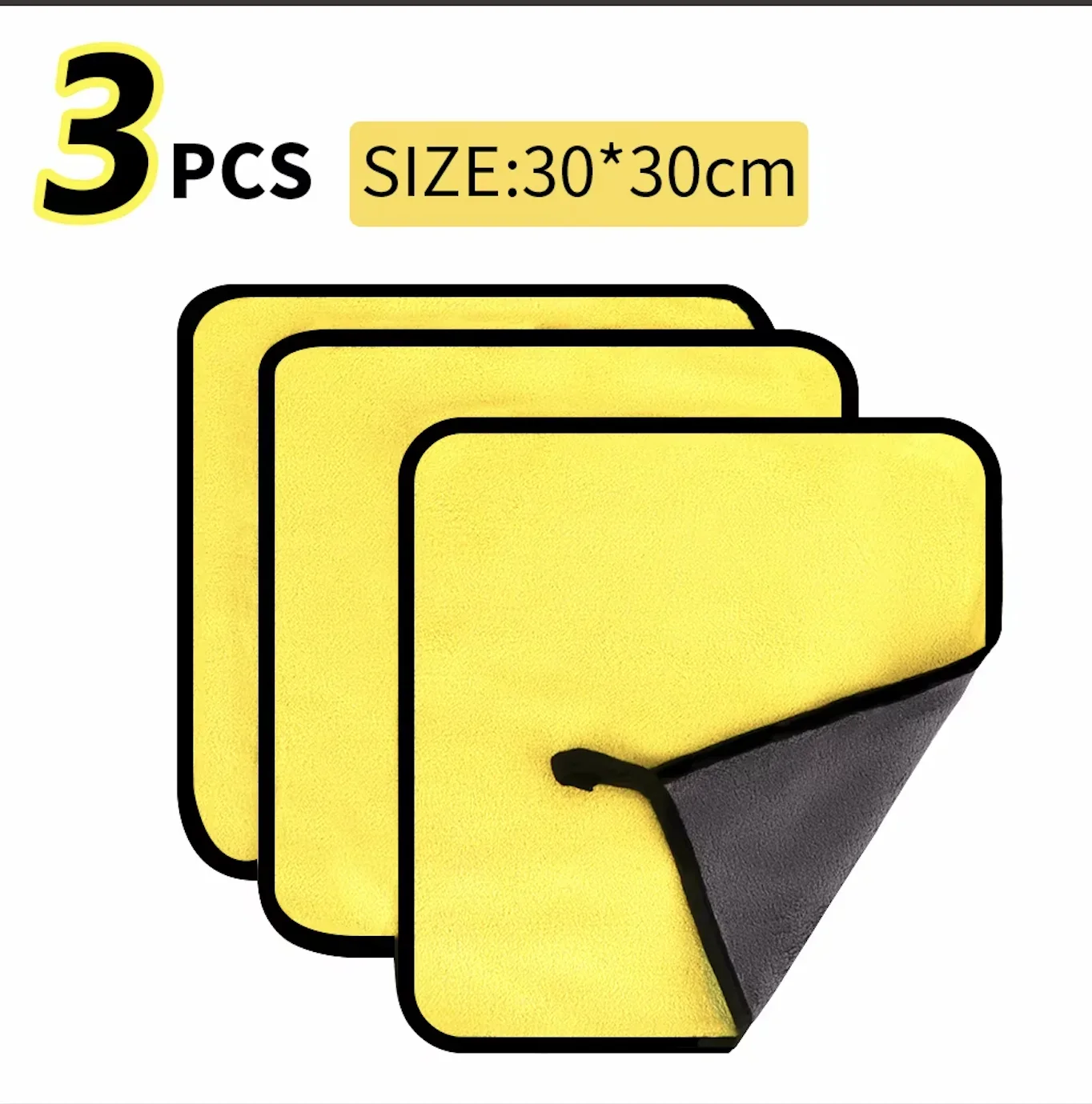 3/5/10 pçs toalha de microfibra para lavagem de carro 30*30cm / 30*60cm pano de secagem de limpeza de carro pano de cuidados toalha de lavagem de carro toalha de cozinha
