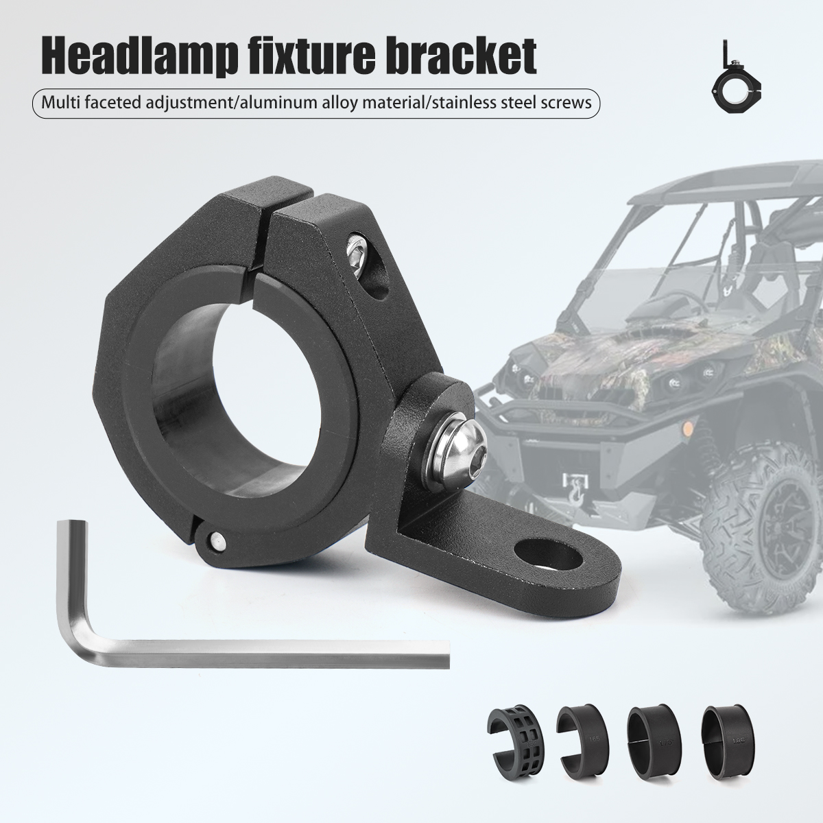 UTV ATV Peitsche Licht Flagge Halterung Unterstützung Stent für 1,5"/1,65"/1,75"/1,85"/2" Roll Bar Motorrad Scheinwerfer Nebel Licht Halterung