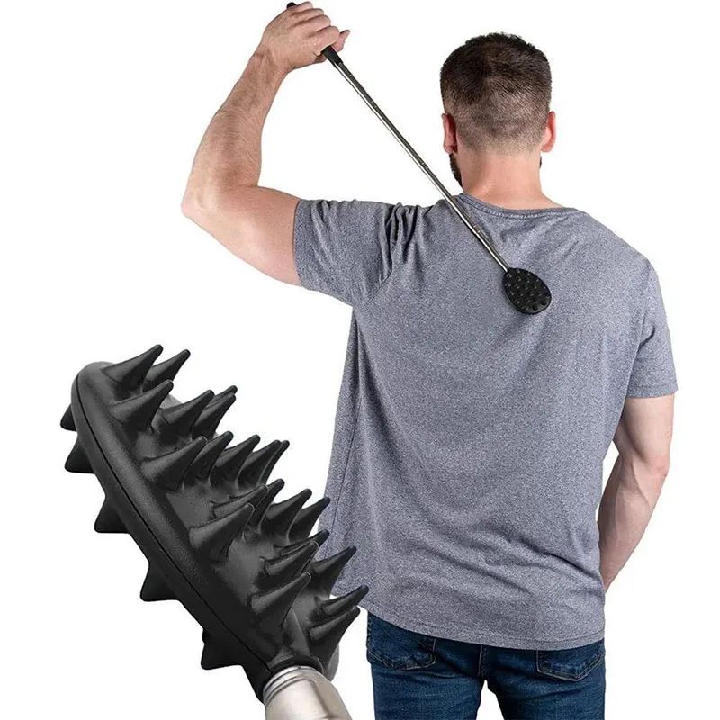 Stainless Pen Type Retractable Tickle, Steel Back Scratcher, Portable Telescopic Tickle Massager, Adjustable Anti-Itch Claw, Tic