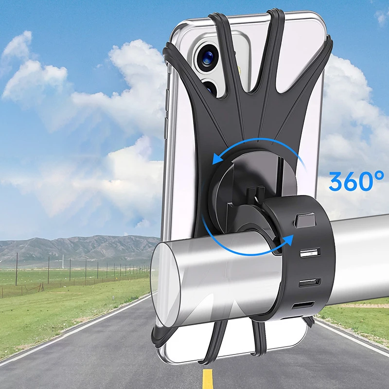 Bike Phone Holder Bicycle Mobile Cellphone Holder Motorcycle Suporte Celular For iPhone Samsung Xiaomi Gsm Houder Fiets