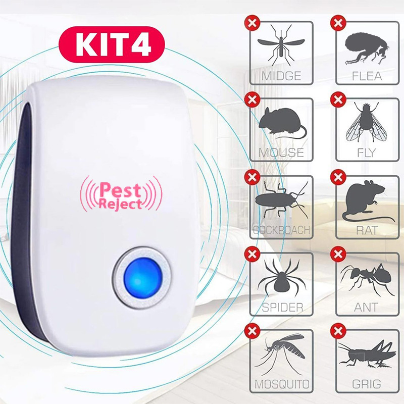 2/4/6 stücke Pest Reject Ultraschall Maus Kakerlake Repeller Gerät Insekten Ratten Spinnen Moskito Mörder Schädlingsbekämpfung Haushalt Pest