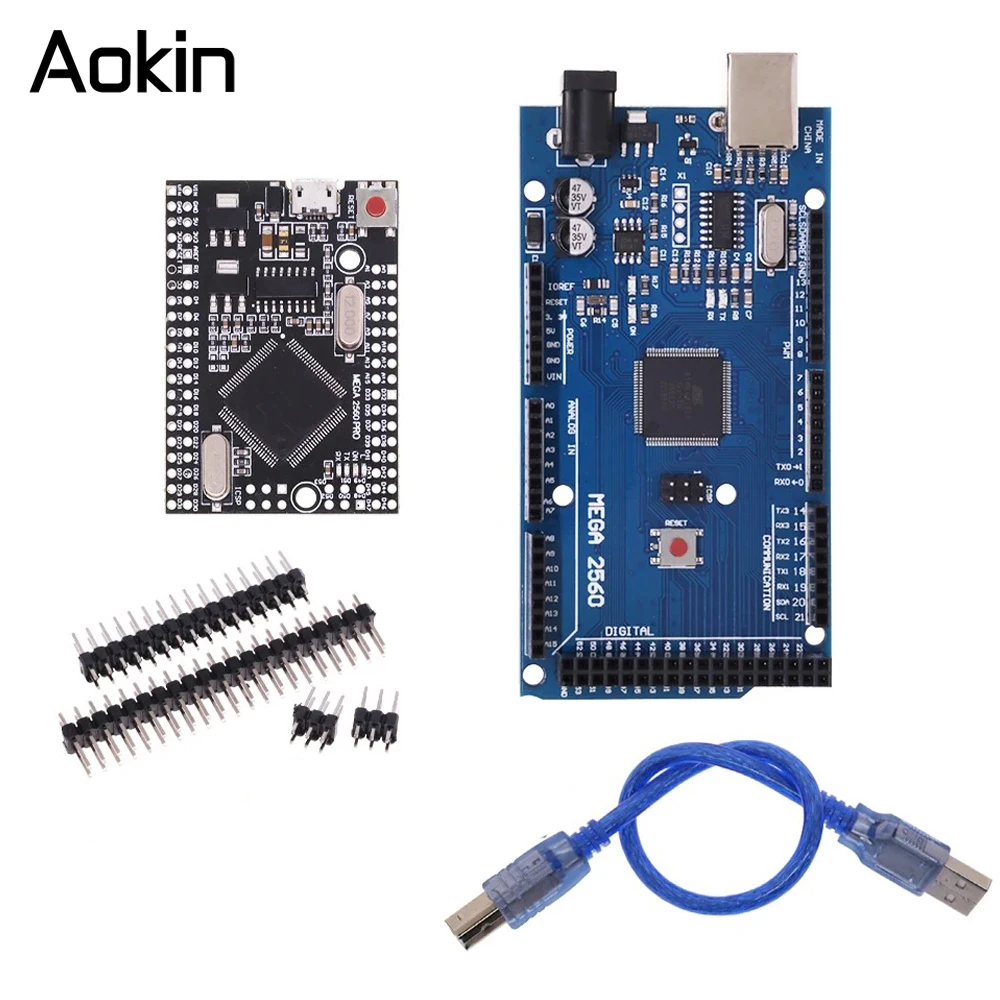 Mega2560 mega 2560 r3 (ATmega2560-16AU ch340g) pro mini mega2560 avr placa de desenvolvimento usb mega2560 com cabo para arduino