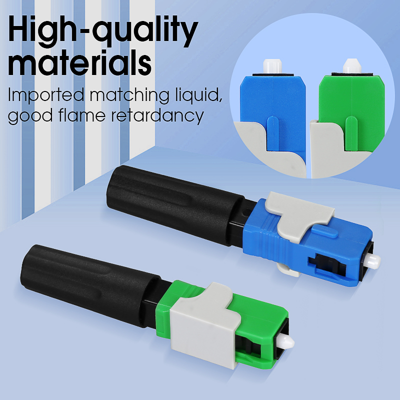 COMPTYCO FTTH SC APC FTTH pre-bur fiber optic quick connector SC APC FTTH Fiber Optic Fast Connector SC Connector