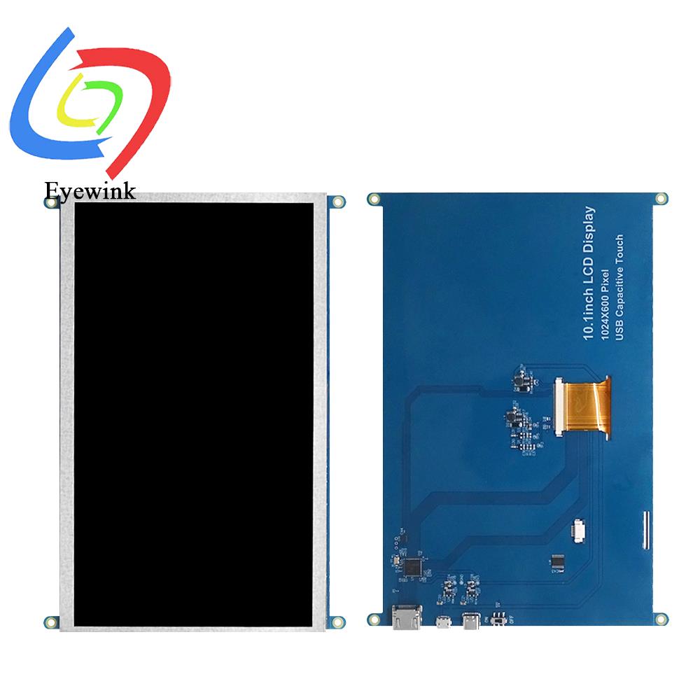 Pantalla Raspberry Pi pantalla táctil de 10,1 pulgadas pantalla HDMI 1024*600 para Raspberry Pi 5/4/3B/B + Win11/10/8