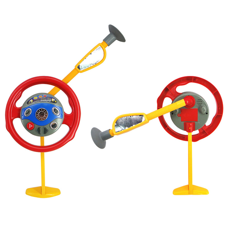 Assento de carro eletrônico traseiro do motorista para crianças, Volante, brinquedos educativos, jogo, som claro, #2023