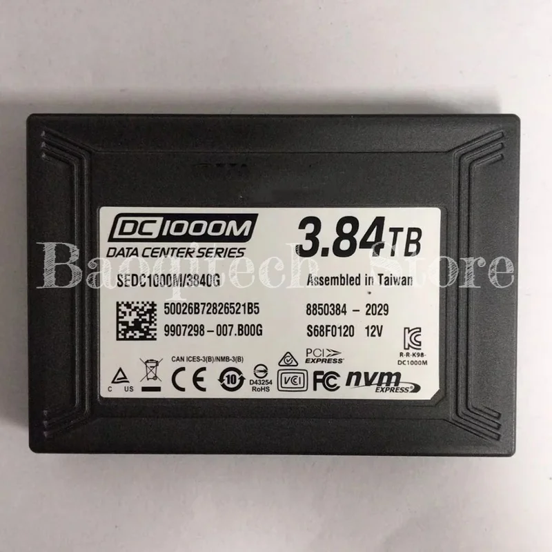 ยี่ห้อใหม่ SEDC1000M 960G 1.92T 3.84T U2 PCle NVMe Gen3 x4 3D TCL SSD DC1000M สําหรับ Kingston