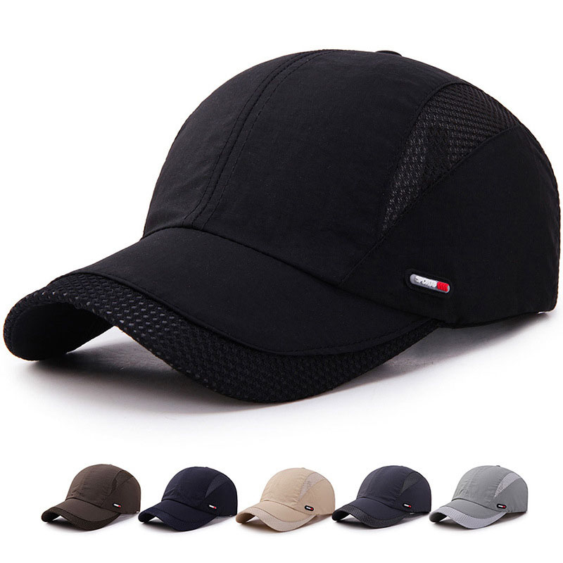 Gorra deportiva de secado rápido para primavera y verano, sombrero de pesca para Golf, sombrero para el sol al aire libre, gorra de béisbol Unisex ajustable para mujeres y hombres