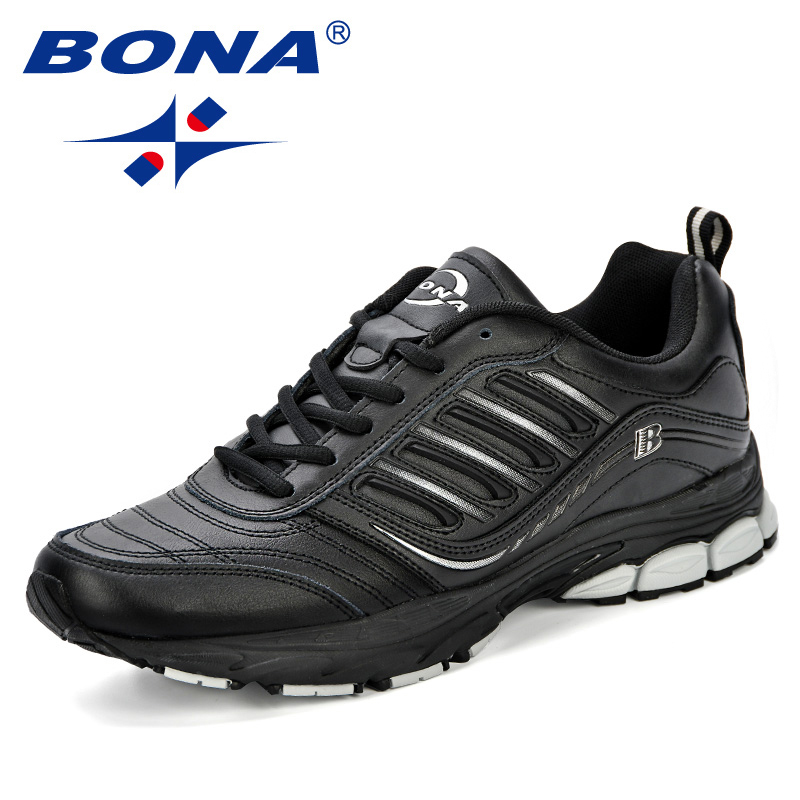 BONA Nuevo Estilo Más Popular de Los Hombres Zapatos Corrientes Al Aire Libre Caminar Sneakers Cómodo Zapatos Atléticos de Los Hombres Para El Deporte Envío Gratis