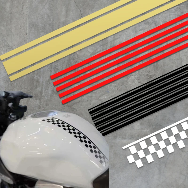 1PCS 50cm Motorcycle Stickers Car Motorcycle DIY Fuel Tank Cover Reflective Sticker Waterproof for Racing Motorcycle Accessories