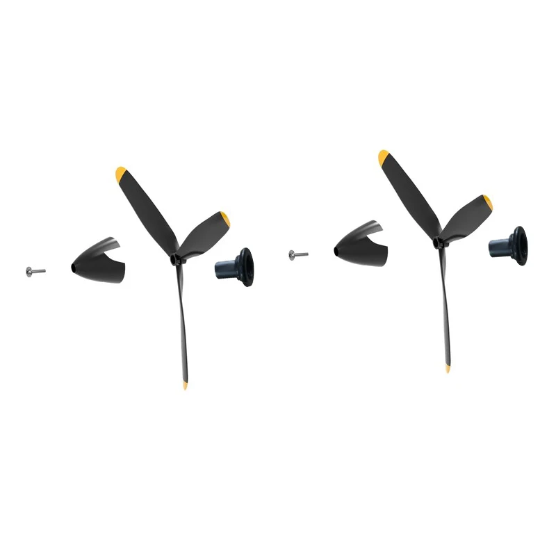 2PCS RC Plane Propeller With Spinner  2/3/4 Blade Propellers Fits for  P51D Mustang BF109 F4U Corsair