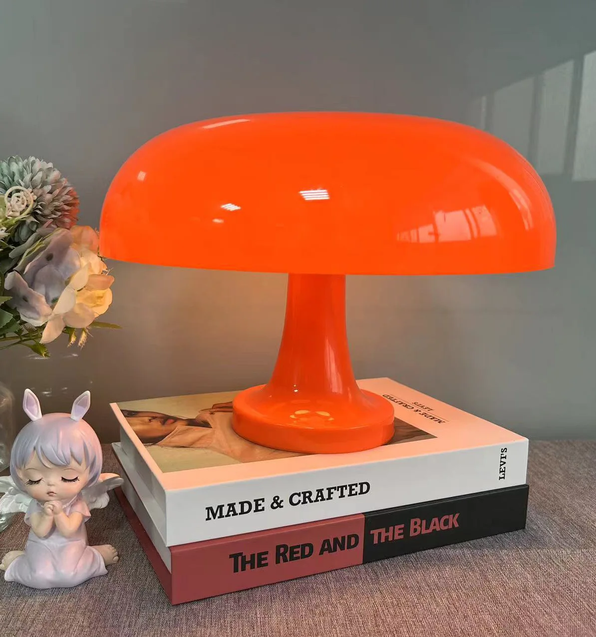 Mushroom Table Lamp Modern Bauhaus Design Table Lamp 3 Light Modes Unlimited Dimming Hotel Bedroom Atmosphere Light