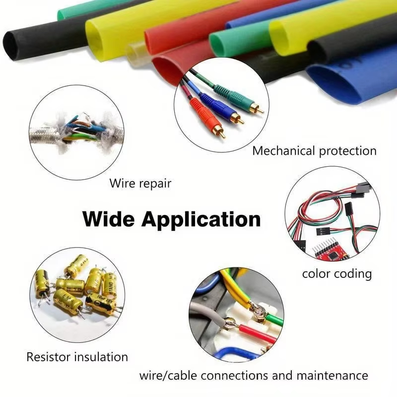 Thermal-Activated Cable Sleeve Shrinkable Wire Protector Kit Insulation Tubes for DlY Proiects Automotive Electronics Repair
