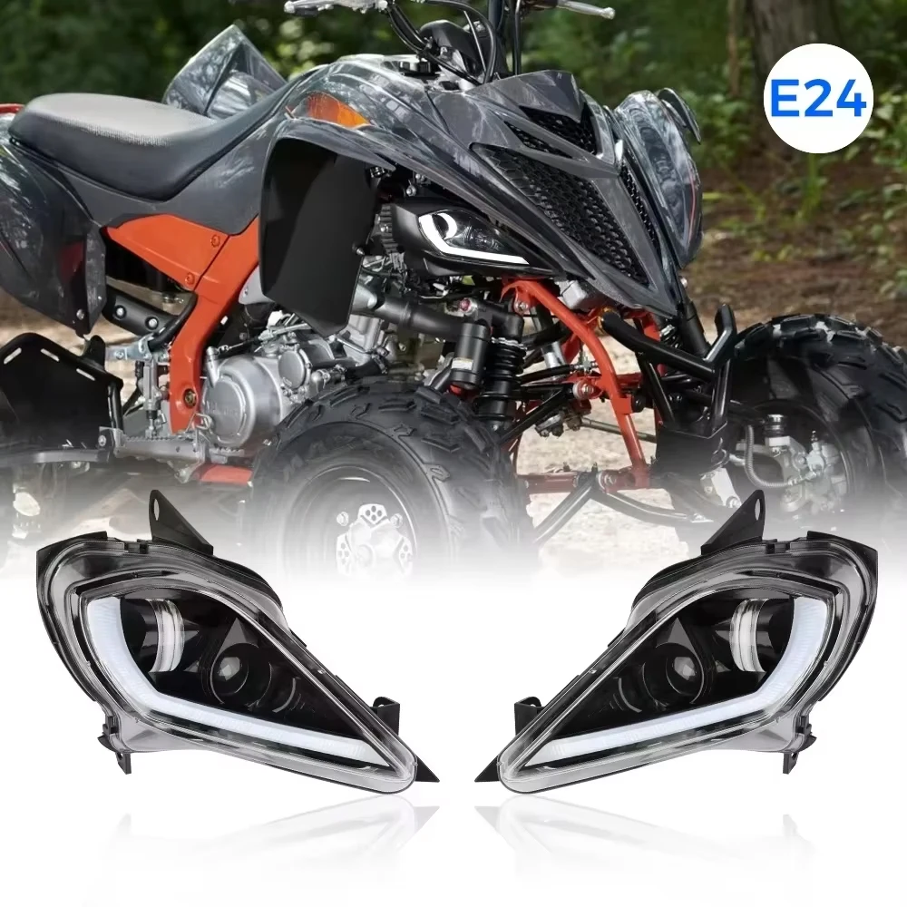 KEMIMOTO ATV LED DRL Reflektor przedni do Yamaha Raptor 700R 700 YFZ450R YFZ450 YFZ450X Wolverine 450 2006-2024 2025 Kierunkowskazy