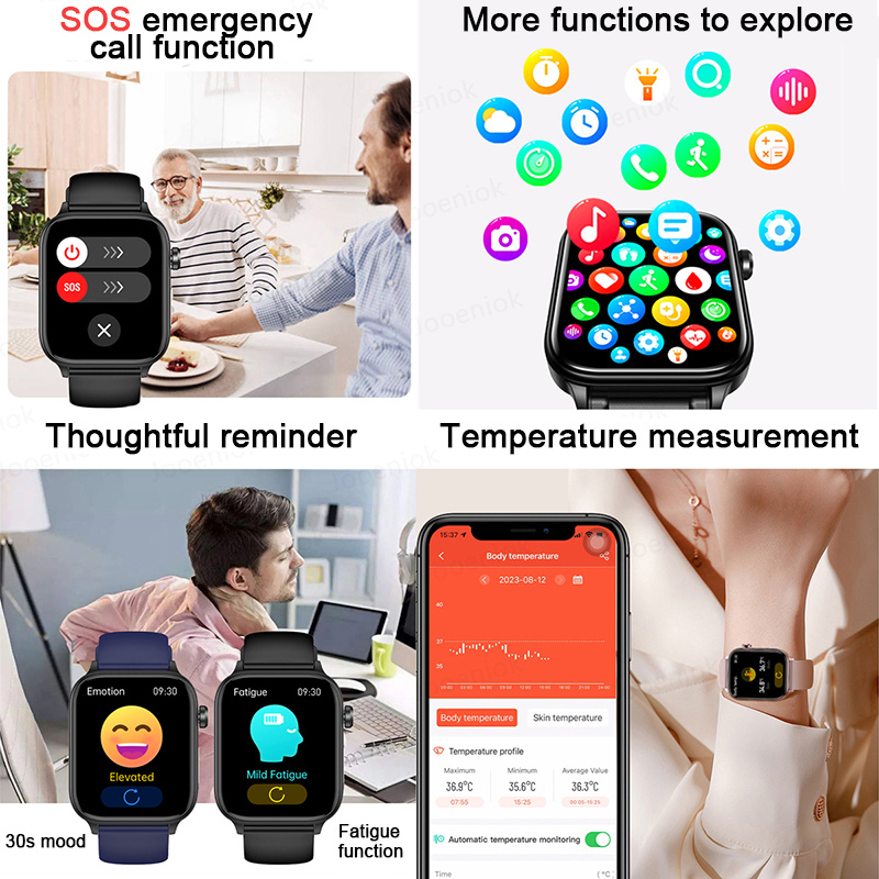2025 novo relógio inteligente diagnóstico lipídios no sangue ácido úrico pressão arterial smartwatch masculino ecg + ppg voz bluetooth chamada relógio de saúde