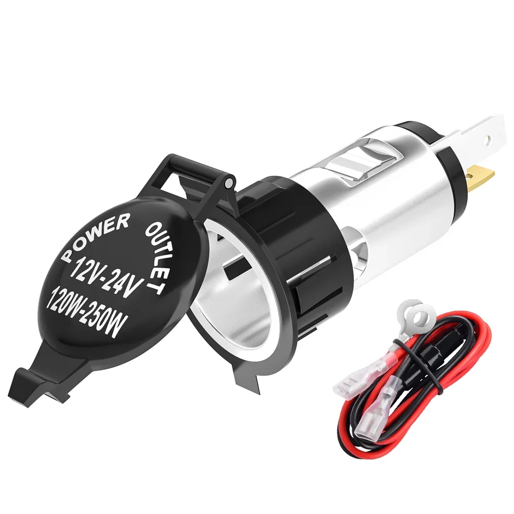 DaierTek Universal 12V Auto Zigarettenanzünder Steckdose Adapter Stecker Steckdose für Motorräder Boote Traktor LKW Brandneu
