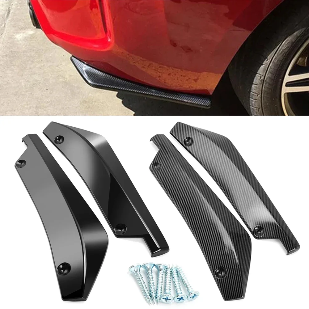 2P Achterbumper Lip Diffuser Splitter Universele Auto Spoiler Side Rok Uitbreiding Protector Kit Auto Accessoires Exterieur Styling