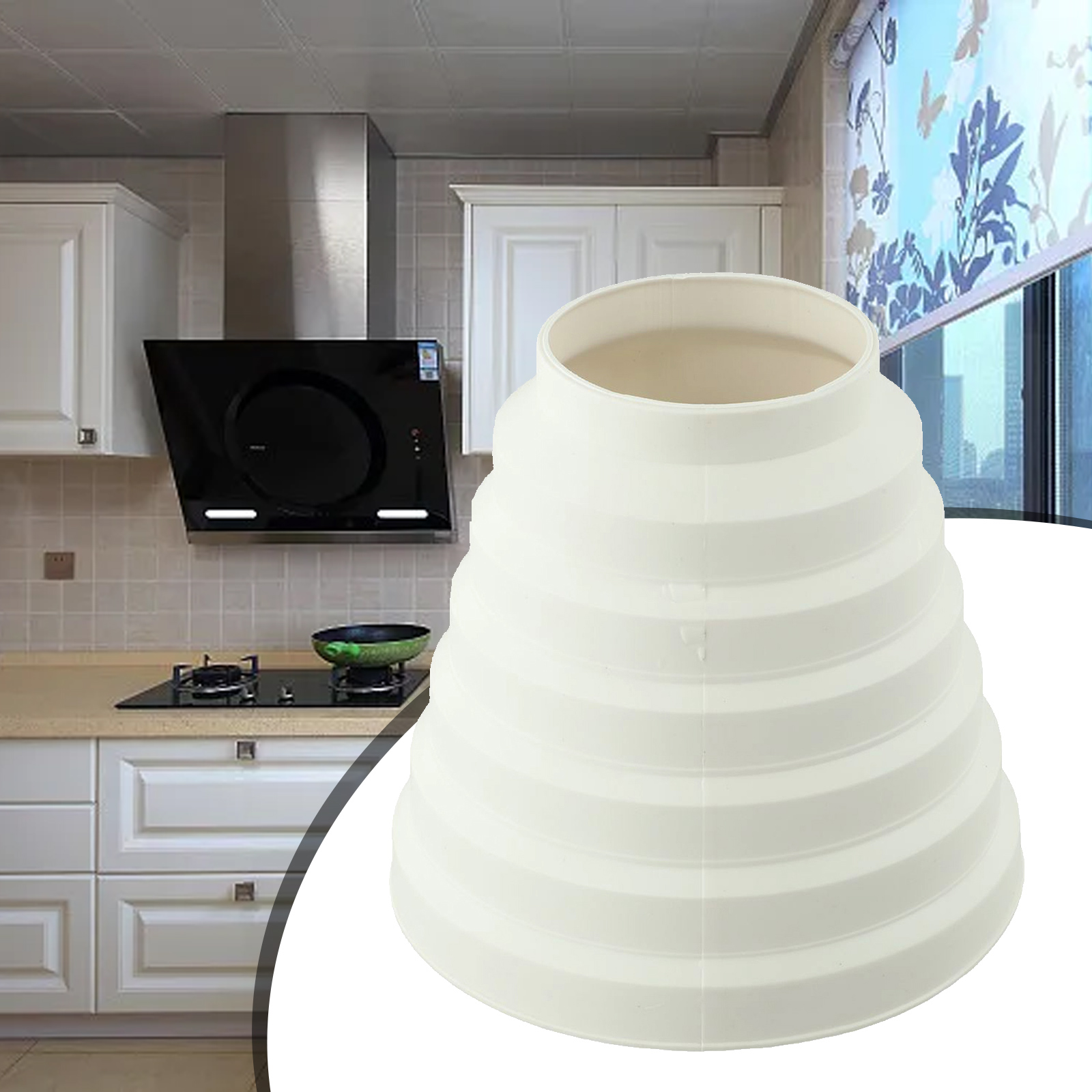 Round Air Ducts Extrator Fan Pipe Connector, Home Improvement Acessórios, 1Pc Pipe, 80-150mm