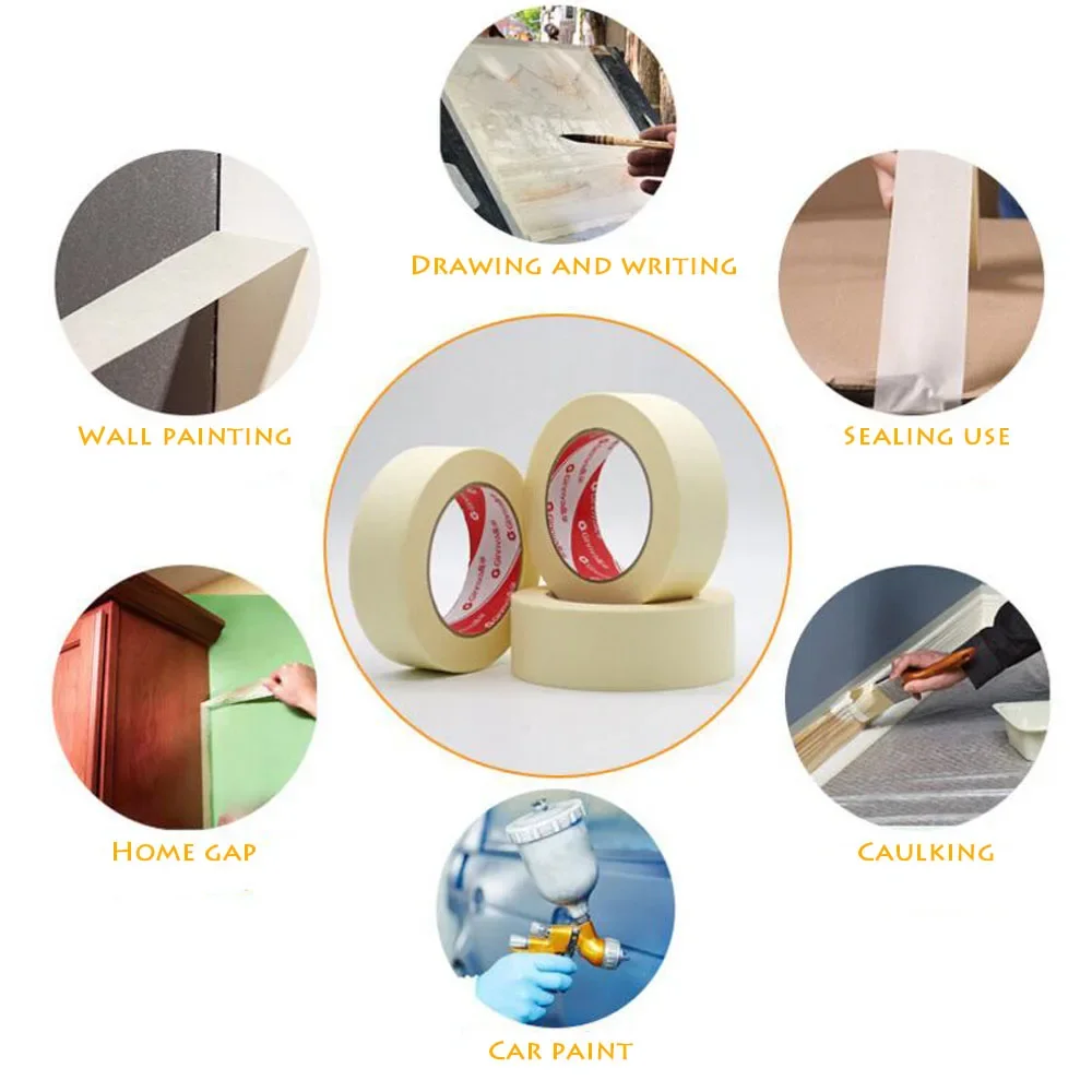 12M Masking เทปสีขาวเขียนได้ซีลเทปกาวกันน้ําสําหรับภาพวาดศิลปะ Sketch รถ DIY กระดาษอุปกรณ์โรงเรียน