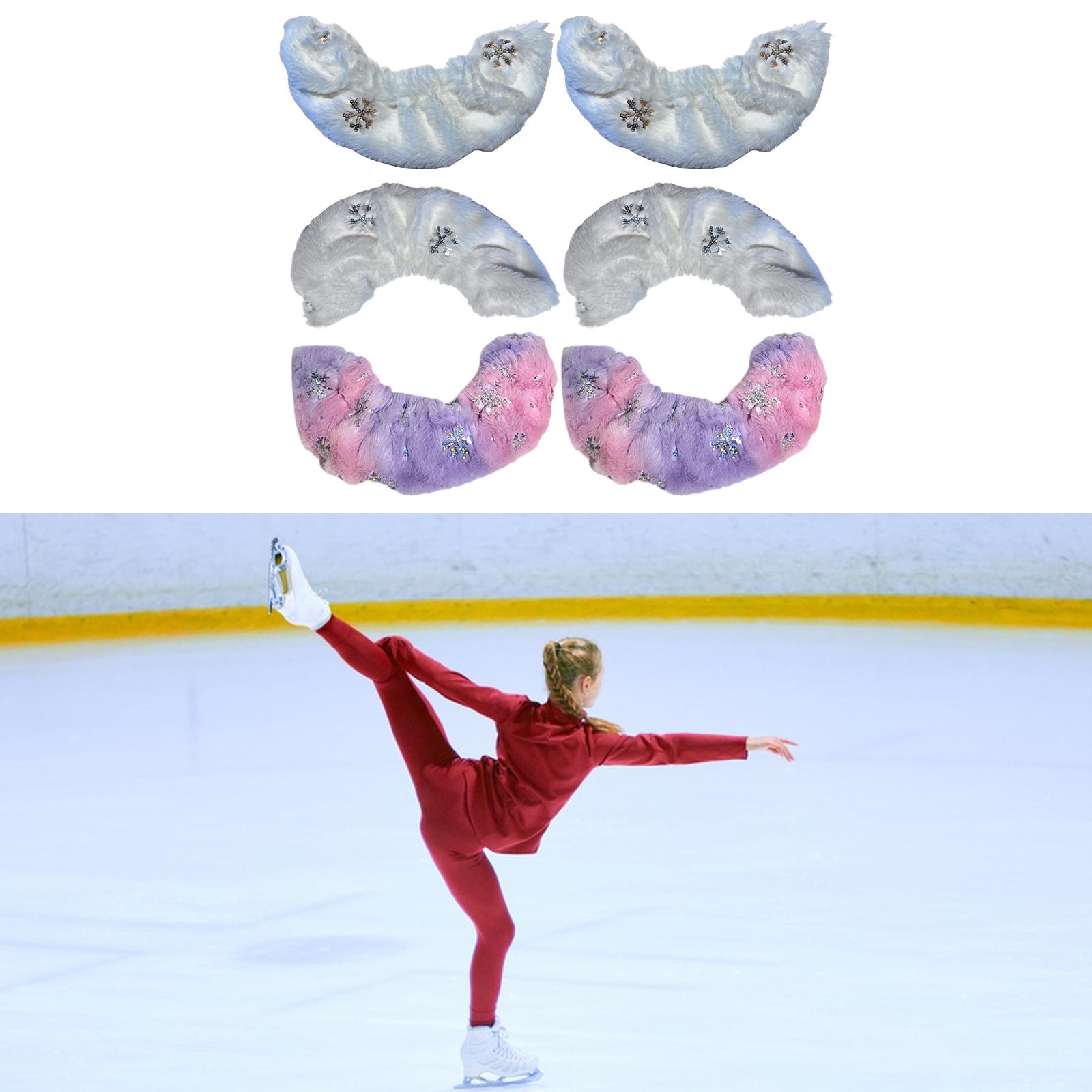 Schlittschuh-Klingenhüllen, Skateschützer, Winterflanell, weich, leicht, robust