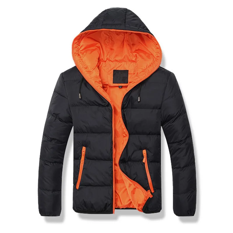 Neue männer Mit Kapuze Parkas Mantel Casual Herbst Winter Dünne Mit Kapuze Baumwolle Gefütterte Jacke Wasserdichte Outdoor Reise Klettern Outwear