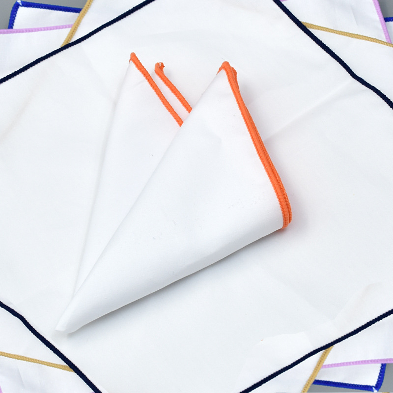 ผู้ชายอย่างเป็นทางการพ็อกเก็ตสแควร์ธุรกิจผ้าเช็ดหน้าสีขาวผ้าเช็ดตัว Solid Hanky งานแต่งงาน Chest Tie ชุดอุปกรณ์เสริม