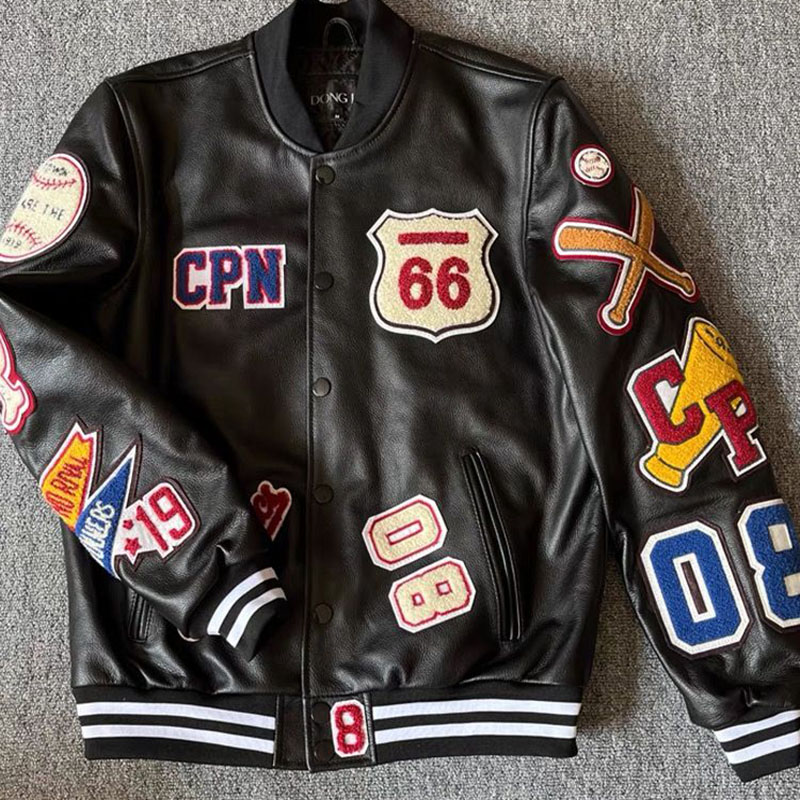 Skórzana kurtka baseballowa damska Harajuku Y2K modna odzież Moto Streetwear jednorzędowa szykowna odzież wierzchnia