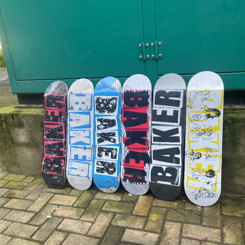 Baker skateboard parts  deck pro 100% canada maple 7 ply double rocker 7.75/8.0/8.25/8.5 inch size add griptape