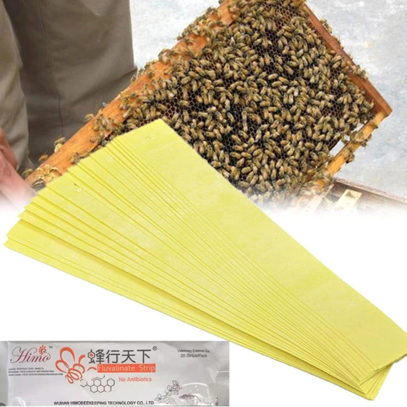 20 Chiếc Ong Acaricide Dải Nuôi Ong Ong Varroa Sát Thủ Kiểm Soát Dịch Hại 85AD