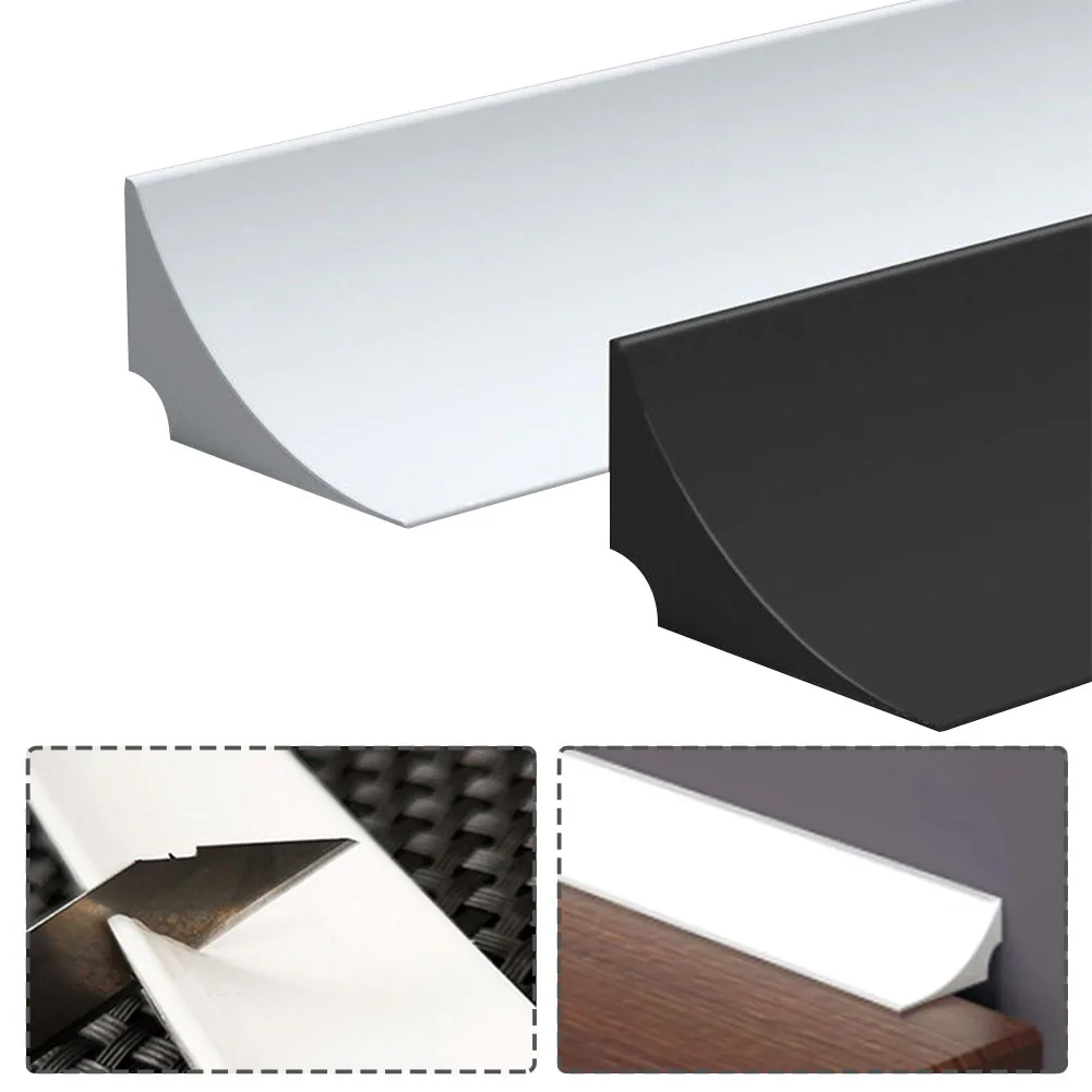 Черно-белый водонепроницаемый барьер, водонепроницаемая полоса для душевой двери, силиконовая полоса для остановки воды, ванная комната, кухня, прочное уплотнение