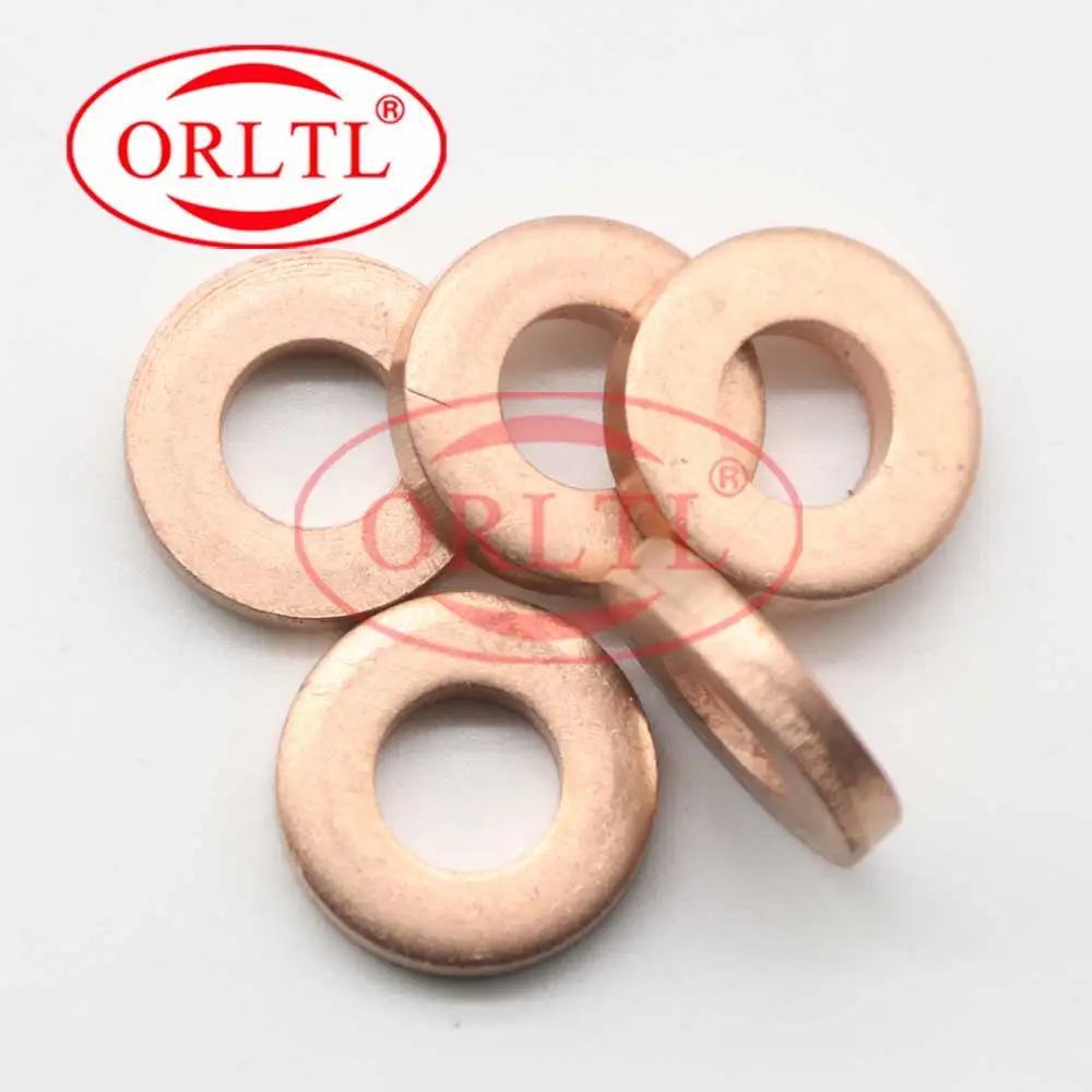 4 piezas 9001-850C 7,1*15*3 3 mm arandelas de inyector juntas de anillos de cobre 9001 850C 9001850C espesor para Delphi Bosch F00VC17506