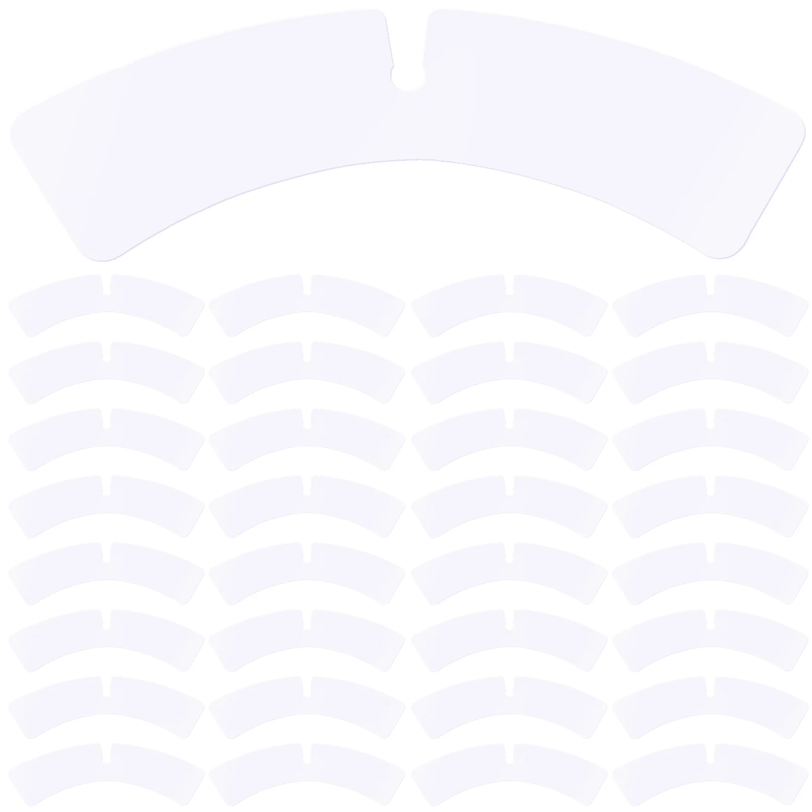 100 piezas Tuck Collar soporte pieza ropa estante Shaper para camisas de hombre cuerpo esculpido plástico