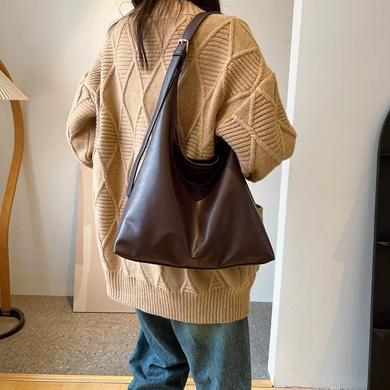 Nowa torba typu tote, list przewozowy, torba na ramię, damska torba, retro, prosta, duża torba, torba typu tote.