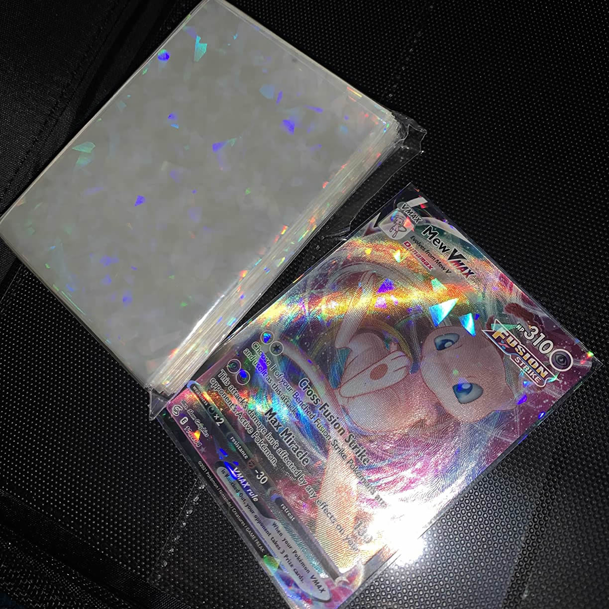 66*91mm Holographic Soft Trading Laser Card Film Sleeve For Pokemon Game Protector Folder Yugioh Baseball Case Holder