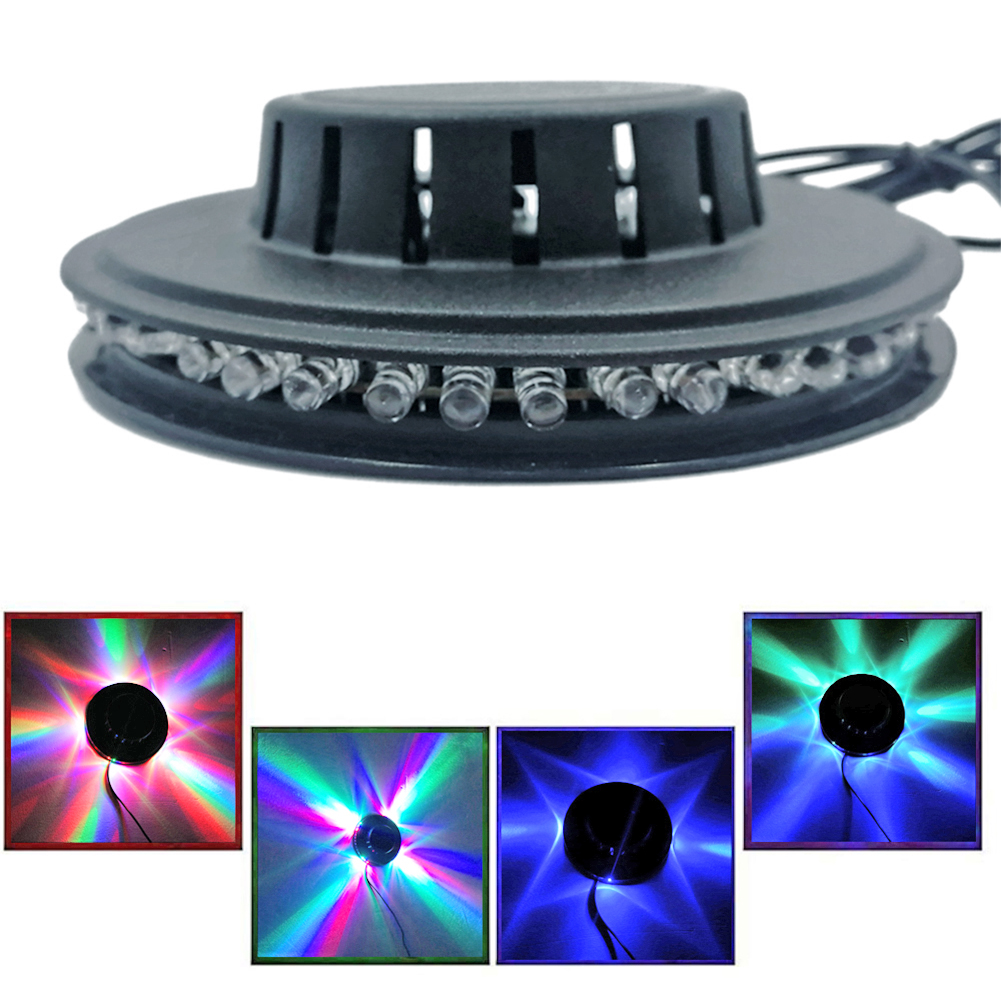Rotating Disco Light Stage Strobe Lamp KTV RGB Sound Activated LED Party Show for Wine Pub Stage Light Parties Accessories
