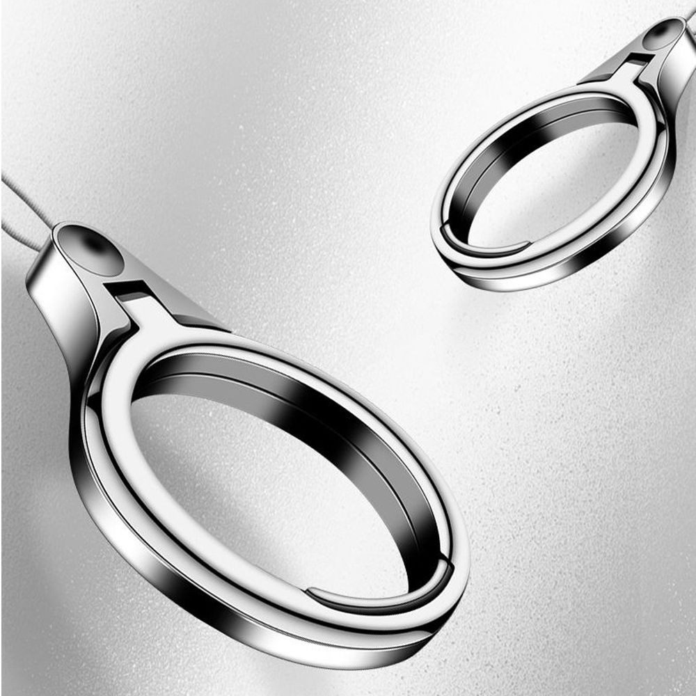 Universal 2 en 1 anillo colgar cuerda correas de teléfono móvil soporte de Metal anillo de dedo cordón soporte móvil