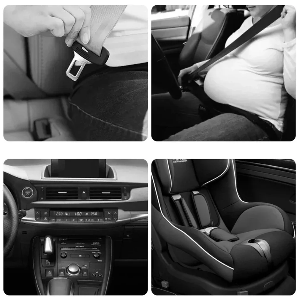 1/2/4Pcs รถความปลอดภัยเข็มขัด Extender ฝาครอบเข็มขัดนิรภัยที่นั่งเข็มขัด Padding EXTENSION BUCKLE ปลั๊กหัวเข็มขัดเข็มขัดนิรภัยคลิปรถอุปกรณ์เสริม