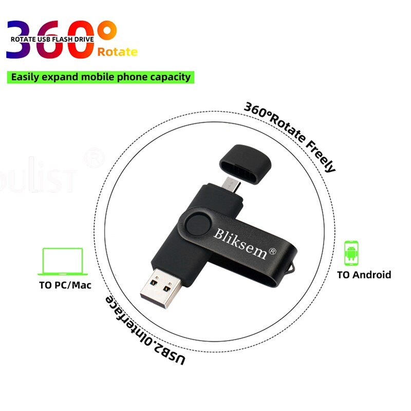 Bliksem otgフラッシュドライブ32gb 64gb高速usb2.0 pc携帯電話用メタルミニペンドライブ32gb usbフラッシュドライブ64gb