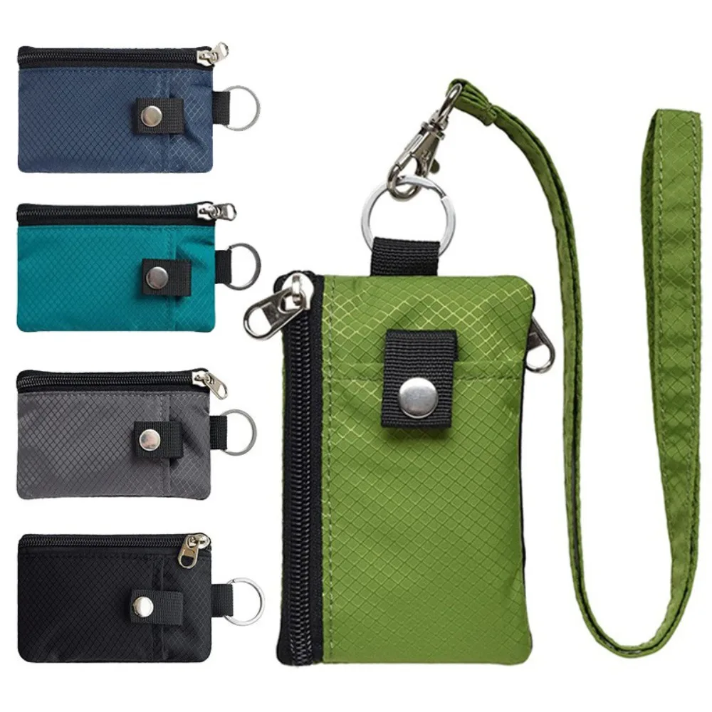 กระเป๋าสตางค์กระเป๋าสตางค์ขนาดเล็กกันไอดีแบบมินิมอลซิป dompet koin แบบบาง