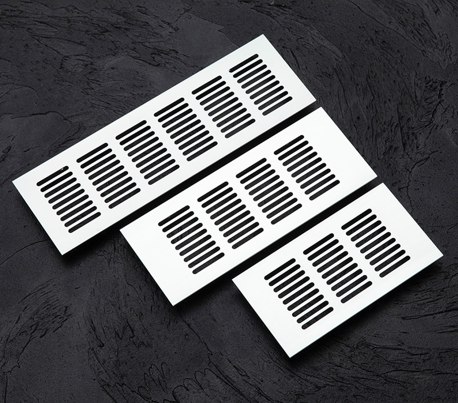 50/60/80 mm breites perforiertes Blech, Aluminiumlegierung, Lüftungsschlitze, perforiertes Blech, Webplatte, Lüftungsgitter, Lüftungsschlitze, perforiertes Blech