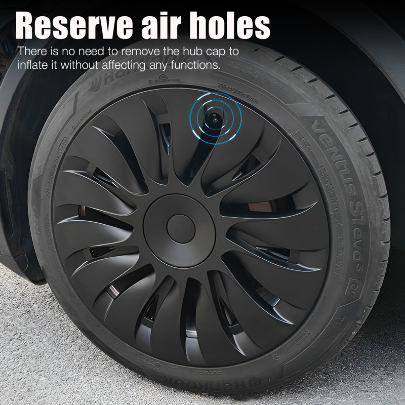 4 Buah Tutup Hub 19 Inci untuk Tesla Model Y Tutup Roda Pengganti Performa Dop Mobil Penutup Pelek Penuh Aksesori 2018-2024