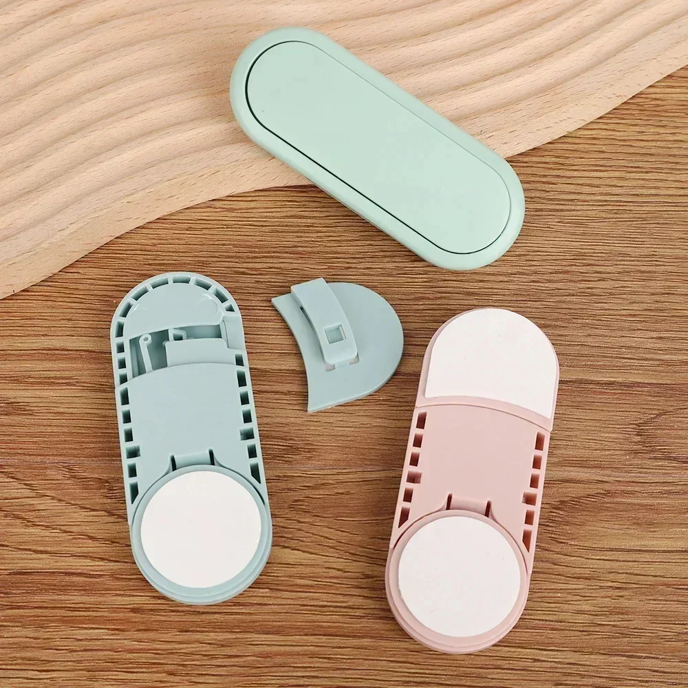 Trava de segurança para gaveta infantil, 5 peças, proteção para porta de armário, bebê, anti pitada, mão, fechadura invisível, porta oposta, guarda-roupa