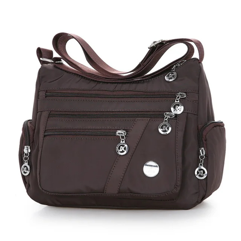 Borsa a tracolla casual da donna di grande capacità, borsa a tracolla impermeabile multifunzionale, borsa per la spesa