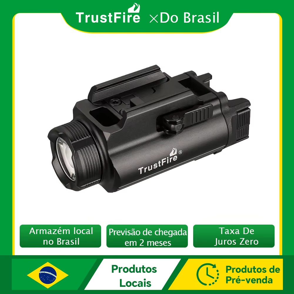 Trustfire GM35 linternas LED tácticas Mini luces de pistola 1350 lúmenes USB recargable pistola de liberación rápida 1913/GL Rail