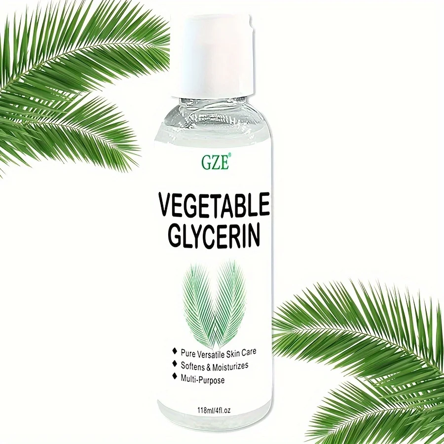 GZE-Glicerina Vegetal Multiusos, 100% Pura, Cuidados Versáteis com a Pele, Suavizante e Hidratante, Cuidados com a Pele Multiusos